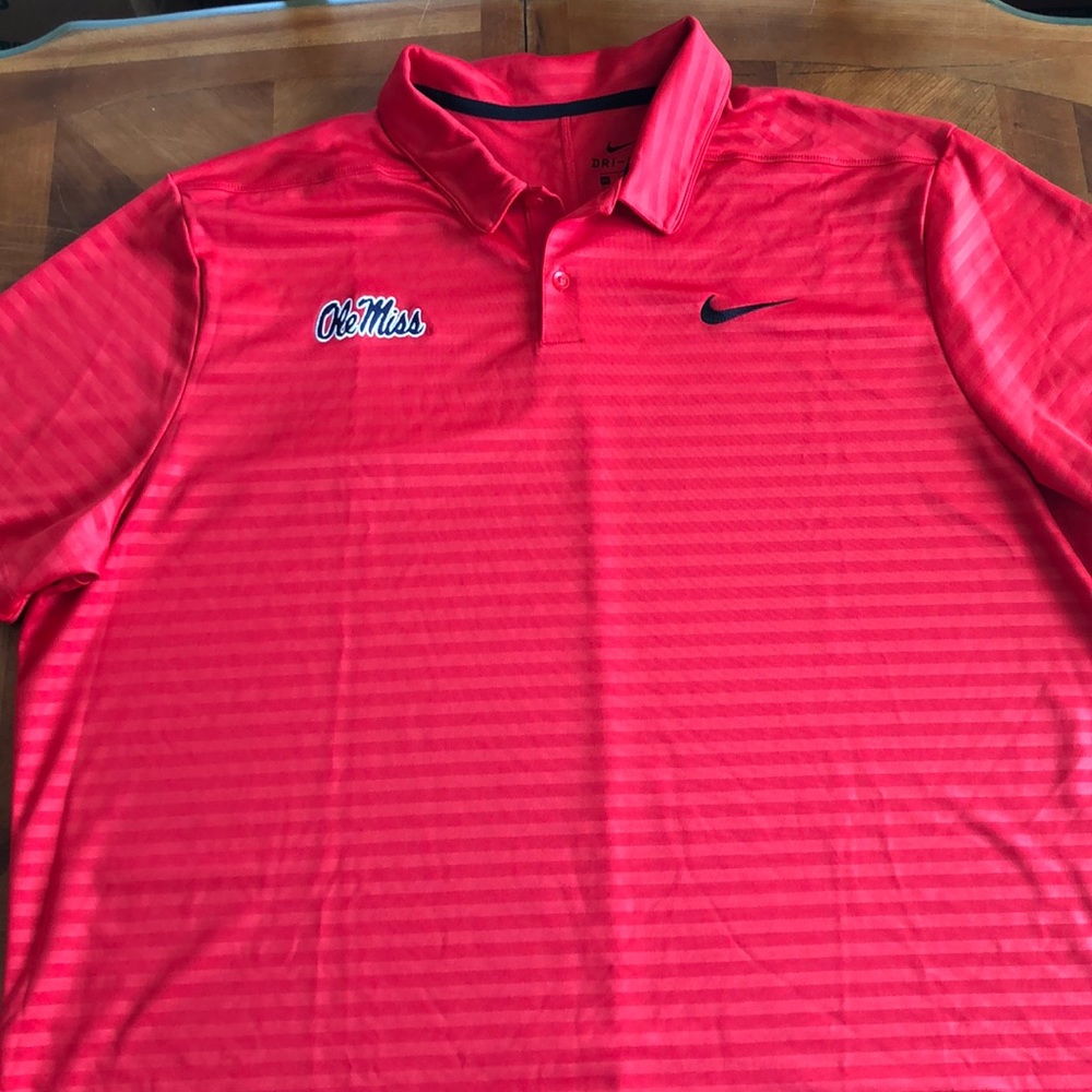 Ole Miss Nike Polo Shirt mens XXL
